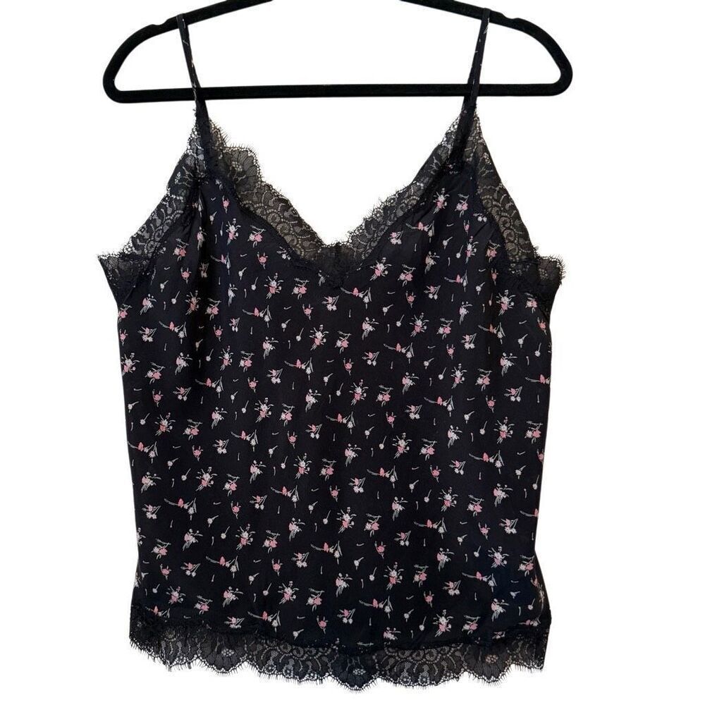 Vintage Victoria’s Secret Black Cami/Top Sz L Coquette, Y2K